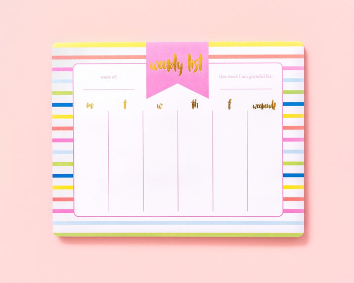 Weekly List Planner