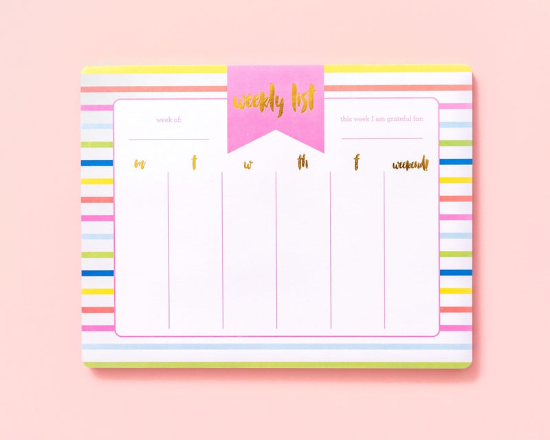 Weekly List Planner