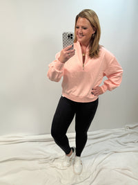 The Lexi Scuba Elevated Sweatshirt in Pink