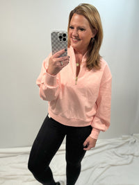 The Lexi Scuba Elevated Sweatshirt in Pink